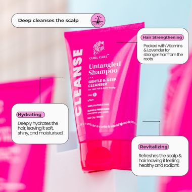 Curl Care: Untangled Shampoo with Coconut and Lavender l Sulphate Free All Hair Types 100ml