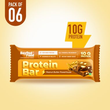 Beyond Food: Protein Bars - Peanut Butter (Pack of 6)
