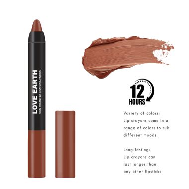 Love Earth: Transfer proof crayon lipstick-Coffee Rose