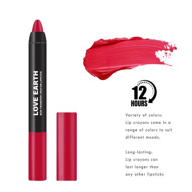 Love Earth: Transfer proof crayon lipstick-Firewood