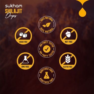 Sukham: Sukham Shilajit Drops 30 ml