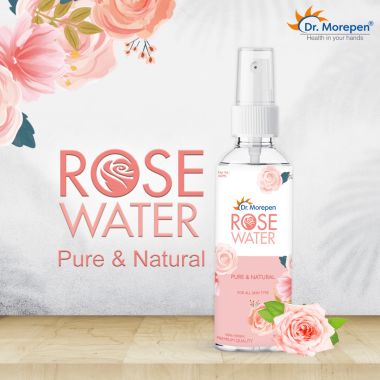 Dr. Morepen: Pure & Natural Rose Water Spray for Face, Alcohol Free Toner - 100ml Pack of 4