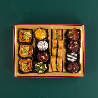 The Baklava Box: Forest Festive Assorted Baklava & Indian Fusion Box - 350gm