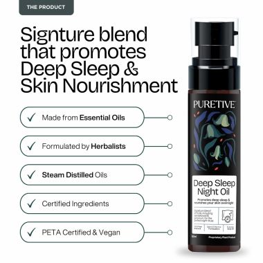 Puretive: Deep Sleep Body Oil | Calms a Restless Mind & Body | Softens & Nourishes Skin