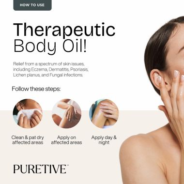 Puretive: Psoricare Body Oil | Psoriasis and Eczema Relief | Skin Allergies & Rashes