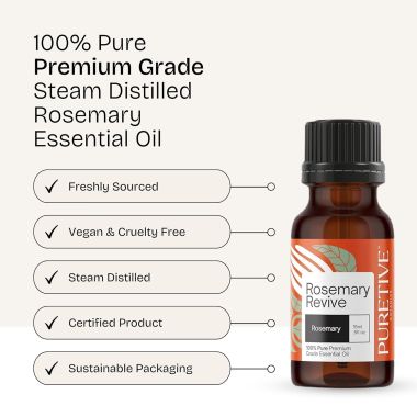 Puretive: Rosemary Essential Oil For Hair Growth, Hair Fall Control and Nourishment