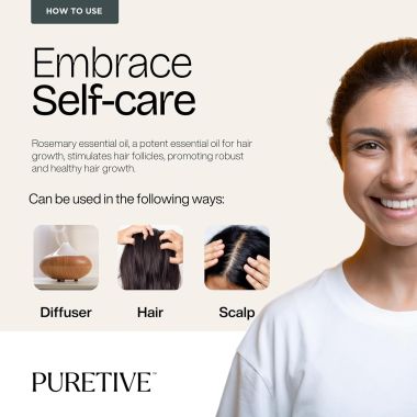 Puretive: Rosemary Essential Oil For Hair Growth, Hair Fall Control and Nourishment