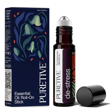 Puretive: De-Stress Plant Therapy Roll On | Anxiety Relief Roll on | 100% Pure Therapeutic Essential Oil Roll On