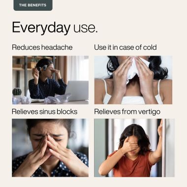 Puretive: Migraine Roll On 100% PURE ESSENTIAL OILS, Natural, Skin Friendly, Liquid Balm |