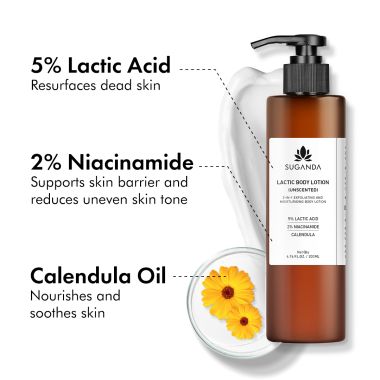 Suganda: Lactic Body Lotion (Unscented) 500ml