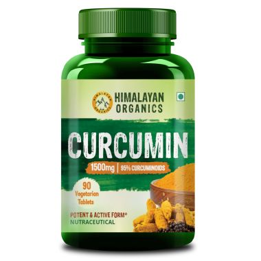 Vlado's Himalayan Organics: Vlado's Himalayan Organics Curcumin With Biopiperine 1500mg Tablets With 95% Curcuminoids Supplements For Better Absorption | Good For Skin & Joint pains - 90 Veg Tablets