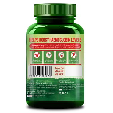 Vlado's Himalayan Organics: Vlado's Himalayan Organics Chelated Iron with Vitamin C Supplement - 100 Veg Tablets
