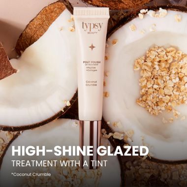 Typsy Beauty: Pout Polish Peptide Lip Treatment Balm|Coconut Crumble |8ml