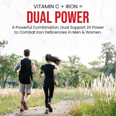 Vlado's Himalayan Organics: Vlado's Himalayan Organics Chelated Iron with Vitamin C Supplement - 100 Veg Tablets