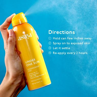 Asaya: SPF 65+ Sunscreen Spray with Aloe Vera - 150ml
