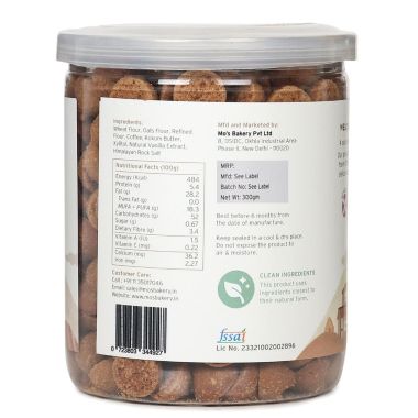 MOS Bakery: Sugar Free Coffee Cookies - 300gm
