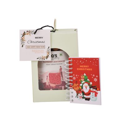 MOS Bakery: Blue Gift Box for  Christmas & New Year Blue