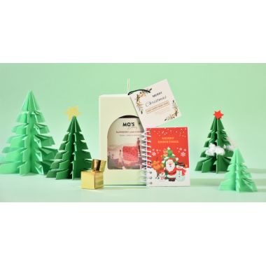 MOS Bakery: Blue Gift Box for  Christmas & New Year Blue