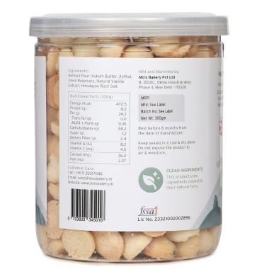 MOS Bakery: Sugar Free Rosemary Cookies - 300gm