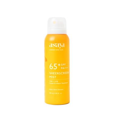 Asaya: SPF 65+ Sunscreen Spray with Aloe Vera - 100ml