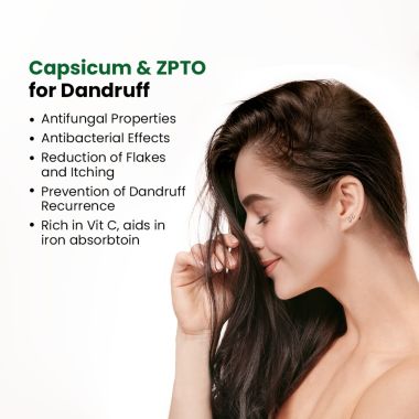 Detoxie: Anti-Dandruff & Flake Relief Capsicum Shampoo 200 ML