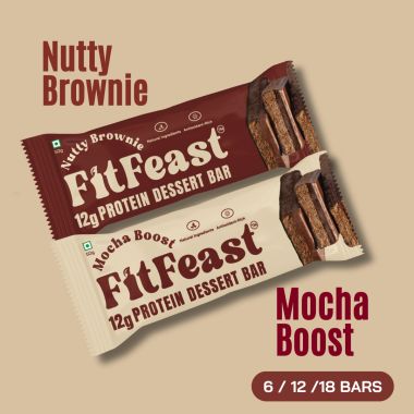 FitFeast: Protein Bars Layer Assorted | 50g EachPack of 18