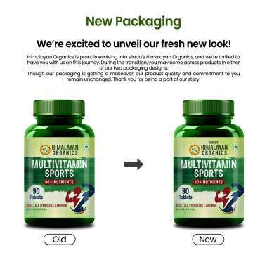 Vlado's Himalayan Organics: Multivitamin Sports 60+ Nutrients | 90 Tablets