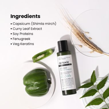 Detoxie: Anti-Dandruff & Flake Relief Capsicum Shampoo 100 ML