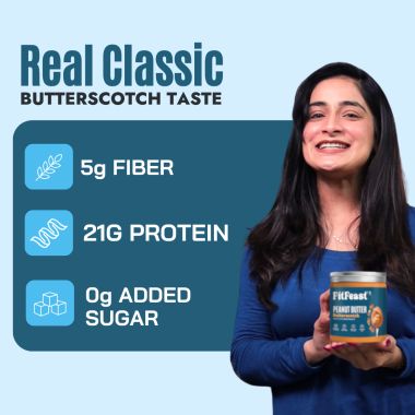FitFeast: Butterscotch Peanut Butter | 400gms EachPack of 2