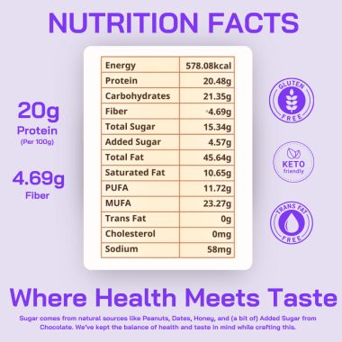 FitFeast: Cookie Fudge Peanut Butter | 400gms EachPack of 4