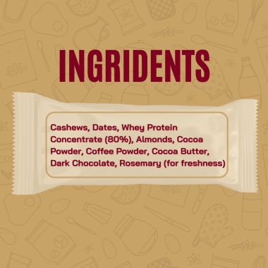FitFeast: Protein Bars Mocha Boost | 50g EachPack of 6