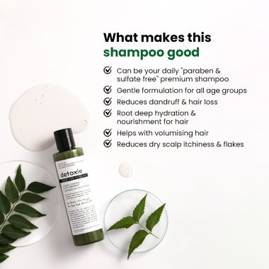 Detoxie: Anti-Dandruff & Flake Relief Capsicum Shampoo 200 ML