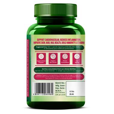 Vlado's Himalayan Organics: Resveratrol 255mg with Grape Seed Extract Supplement | Support Heart And Skin Health | Powerful Anti-oxidant for Anti-Ageing - 60 Veg Capsules