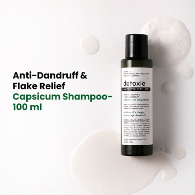 Detoxie: Anti-Dandruff & Flake Relief Capsicum Shampoo 100 ML