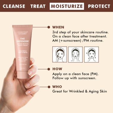 Conscious Chemist: Multi Peptide Retinol Anti Ageing Night Cream - 20g