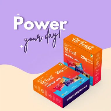 FitFeast: Protein Bars Cookie Butter Crunch | 60g EachPack of 18