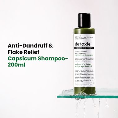 Detoxie: Anti-Dandruff & Flake Relief Capsicum Shampoo 200 ML