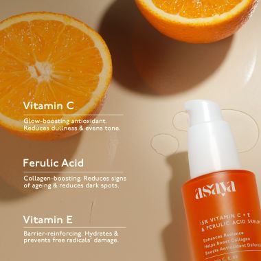 Asaya: 15% Vitamin C + E Ferulic Acid Serum- 30 ml