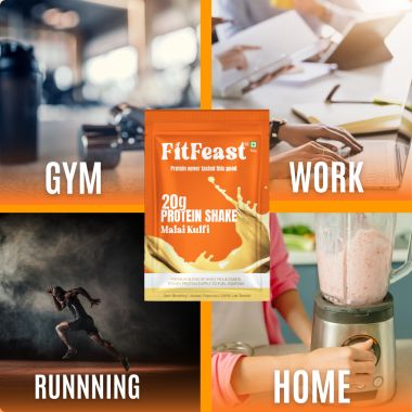 FitFeast: Whey Protein - Malai Kulfu Sachet | 50g EachPack of 7