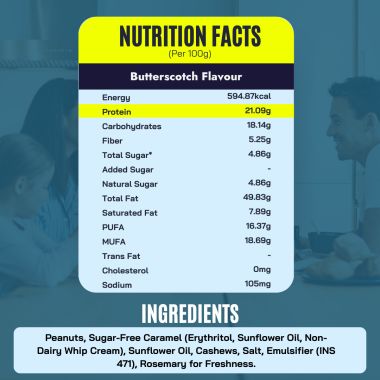 FitFeast: Butterscotch Peanut Butter | 400gms EachPack of 2