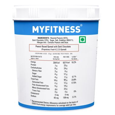 MYFITNESS: Chocolate Crunchy Peanut Butter - 2.5kg