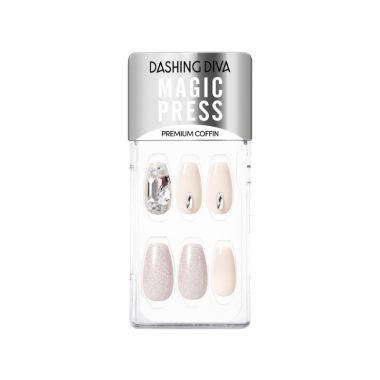 Dashing Diva: New Magic Press Nails White Hole