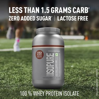 Isopure: Whey Protein Isolate Powder with Vitamins for Immune Support - 1kg - Cookies & Cream