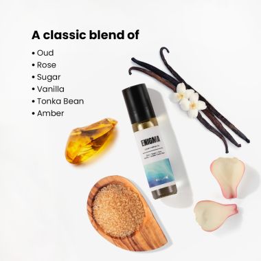 Detoxie: Detoxie | Enigma - Luxury Parfum Oil (Attar) | Non-Alcoholic| Long Lasting | Oud, Sugar, Vanilla, Amber, Tonka Bean & Rose | Unisex | 8 ml Rollon
