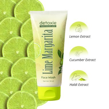 Detoxie: Detoxie Lime Margarita Face Wash 50 ML