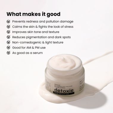 Detoxie: Detoxie Anti-Stress & Hydrating, Youth Preserve Face Moisturizer 50g