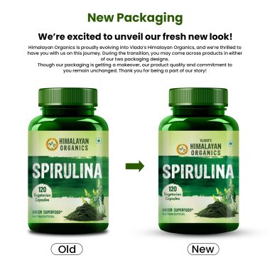 Vlado's Himalayan Organics: Spirulina - 2000mg - 120 Veg Capsules