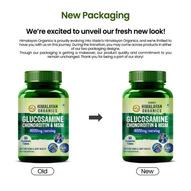 Vlado's Himalayan Organics: Glucosamine Chondroitin MSM with Boswellia - 120 Tablets