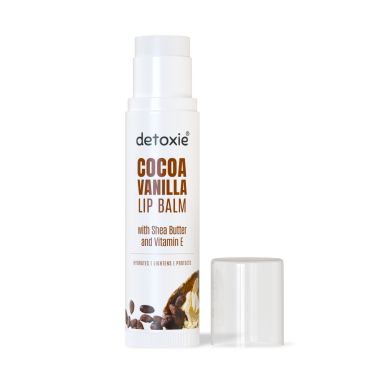 Detoxie: Detoxie | Pack of 2 Lip Balms | Cocoa Vanilla With Vitamin E, Shea Butter and Liquorice - 4.5 g (Pack of 2)