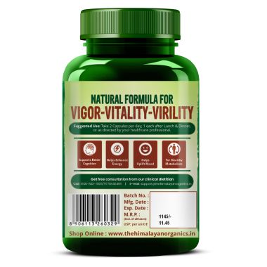 Vlado's Himalayan Organics: Korean Red Ginseng 1000mg/Serve 100 Veg Capsules